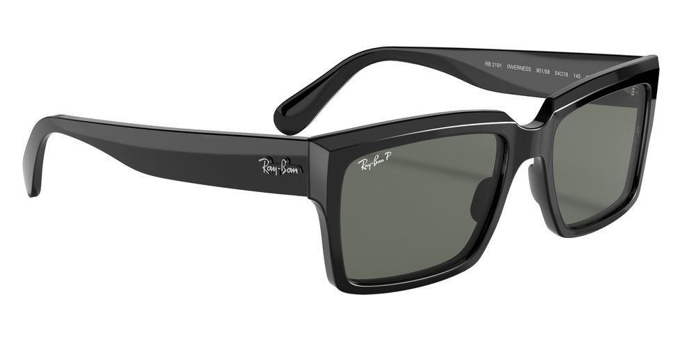 Ray-Ban RB2191 Inverness 901/58 54 - Black / G-15 Green Polarized #id:rb219190158_s:102120