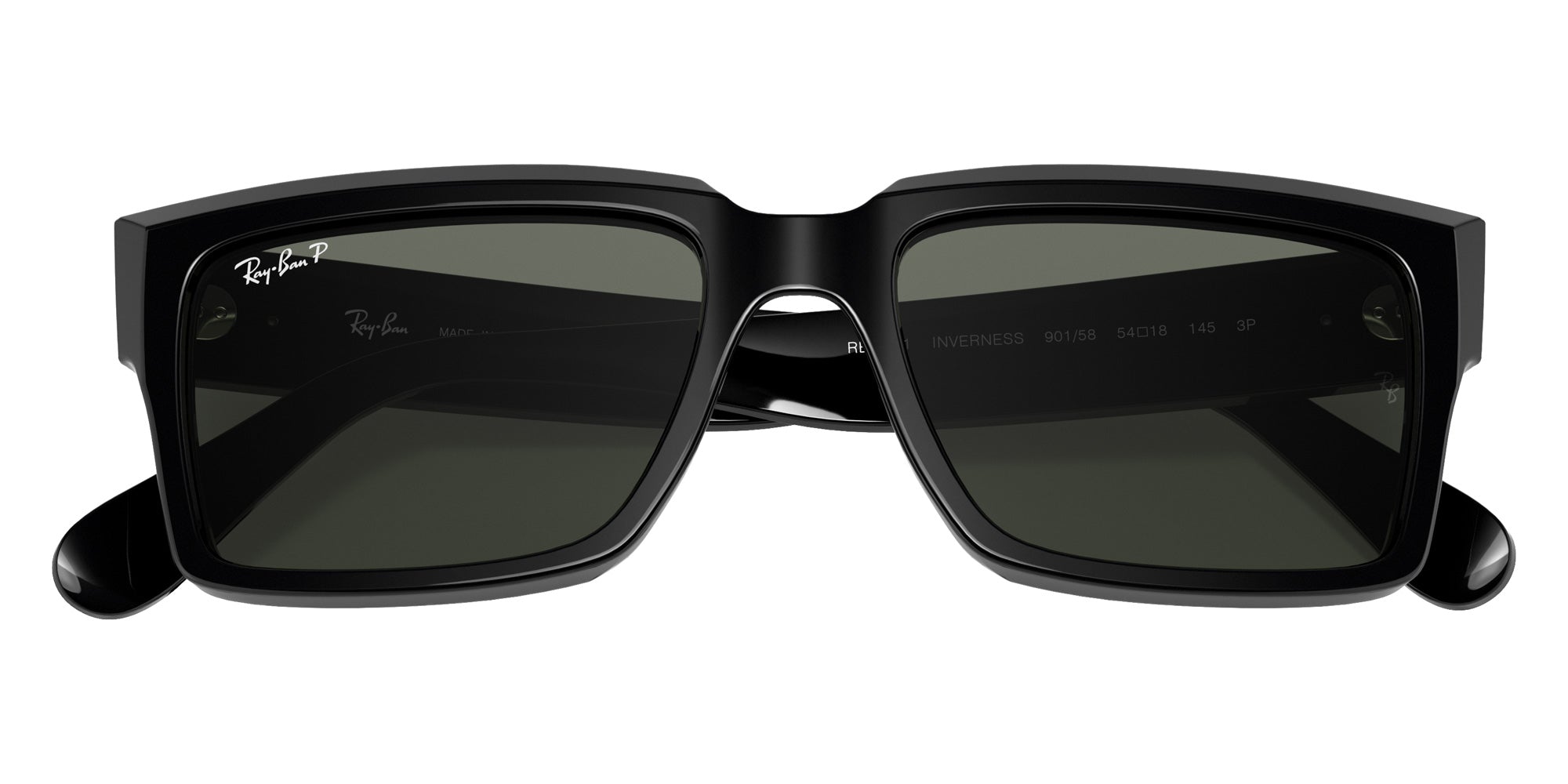 Ray-Ban RB2191 Inverness 901/58 54 - Black / G-15 Green Polarized #id:rb219190158_s:102125