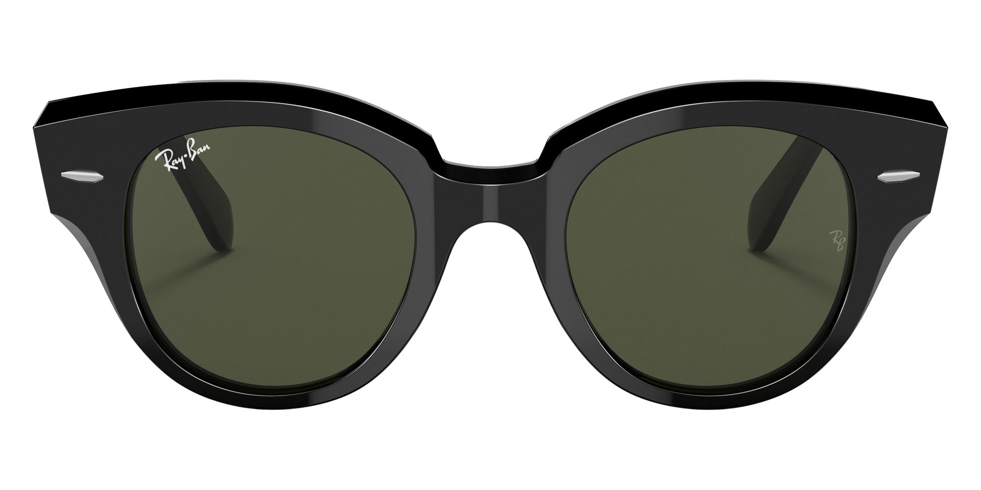Ray-Ban RB2192 Roundabout 901/31 47 - Black / Green #id:rb219290131_s:100100