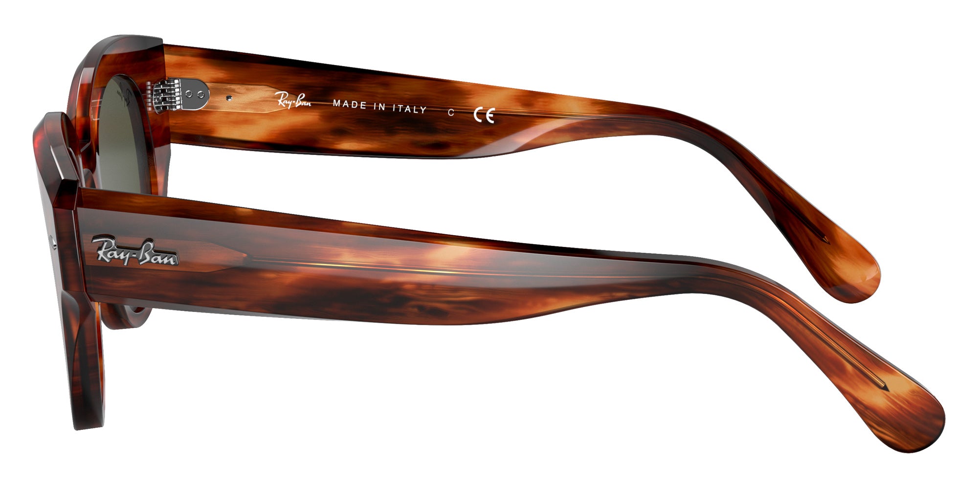 Ray-Ban RB2192 Roundabout 954/31 47 - Striped Havana / Green #id:rb219295431_s:102110