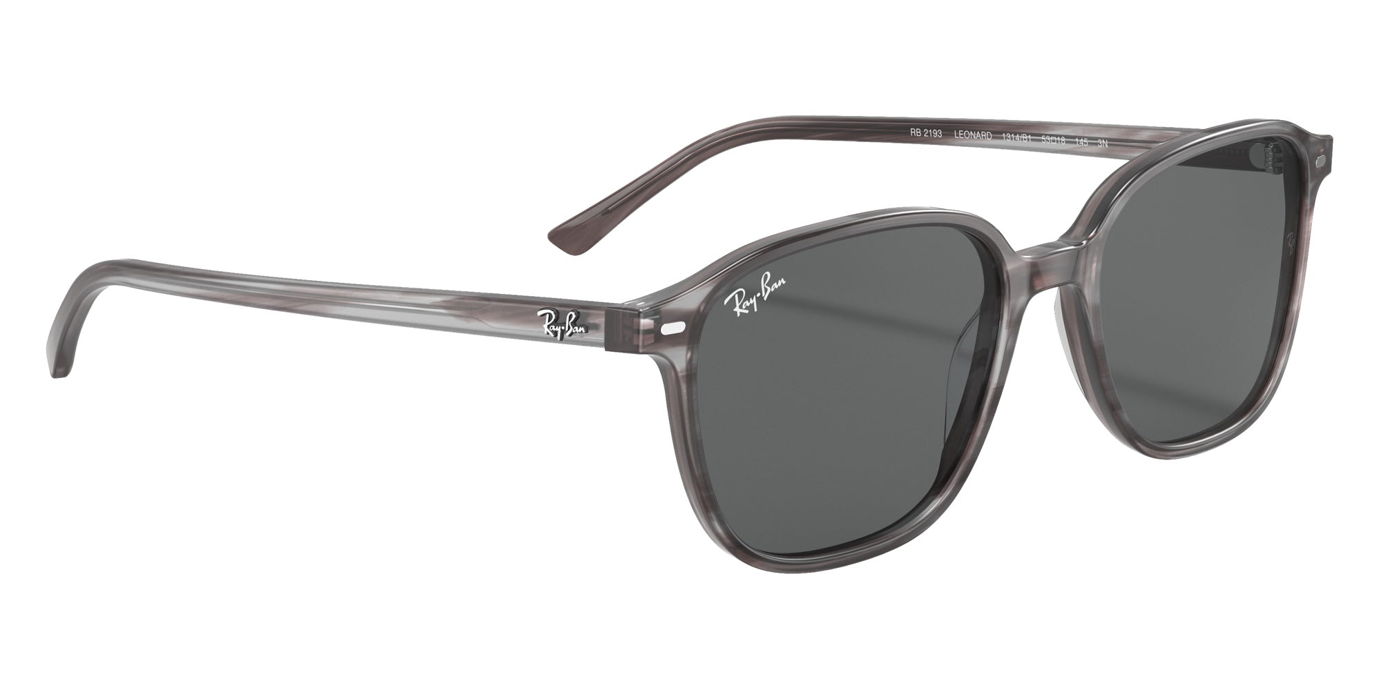 Ray-Ban RB2193 Leonard 1314B1 53 - Striped Gray / Dark Gray #id:rb21931314b1_s:100120