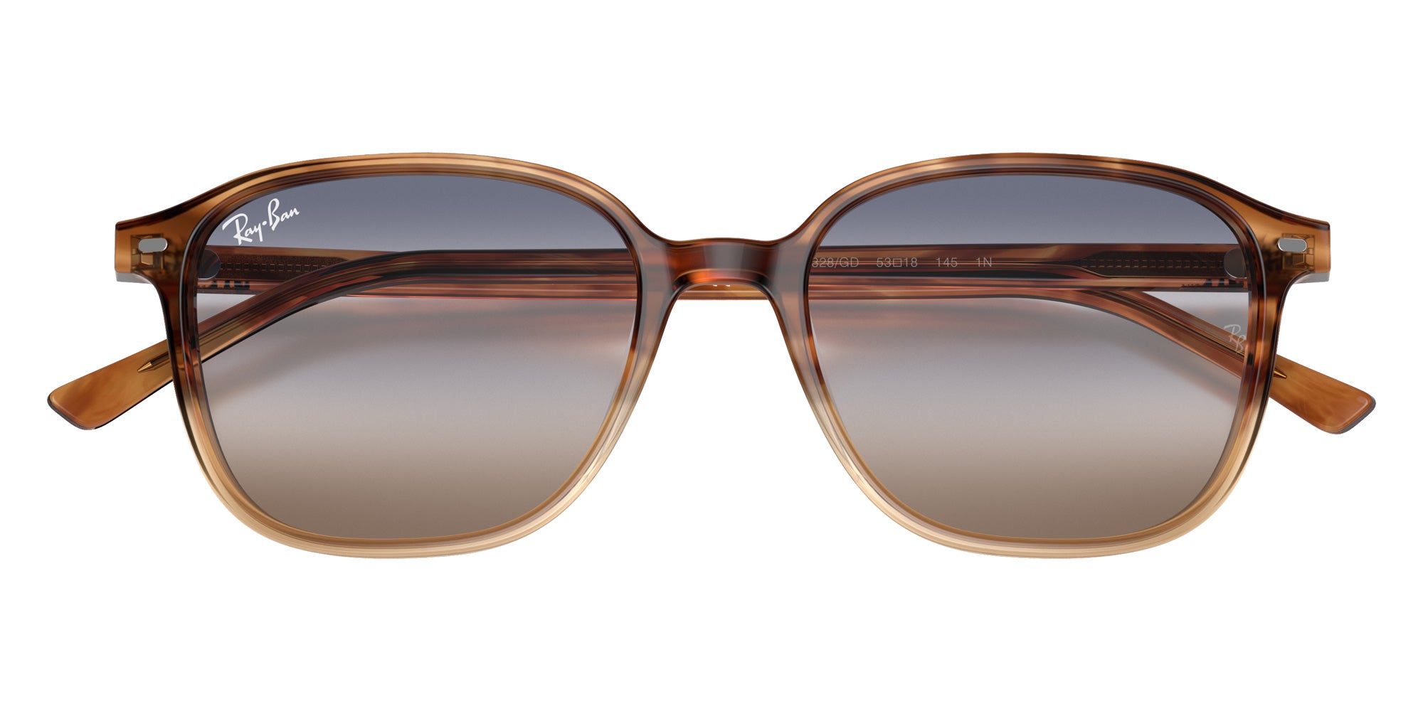 Ray-Ban RB2193 Leonard Bi-Gradient 1328GD 53 - Tortoise / Brown Blue #id:rb21931328gd_s:102125