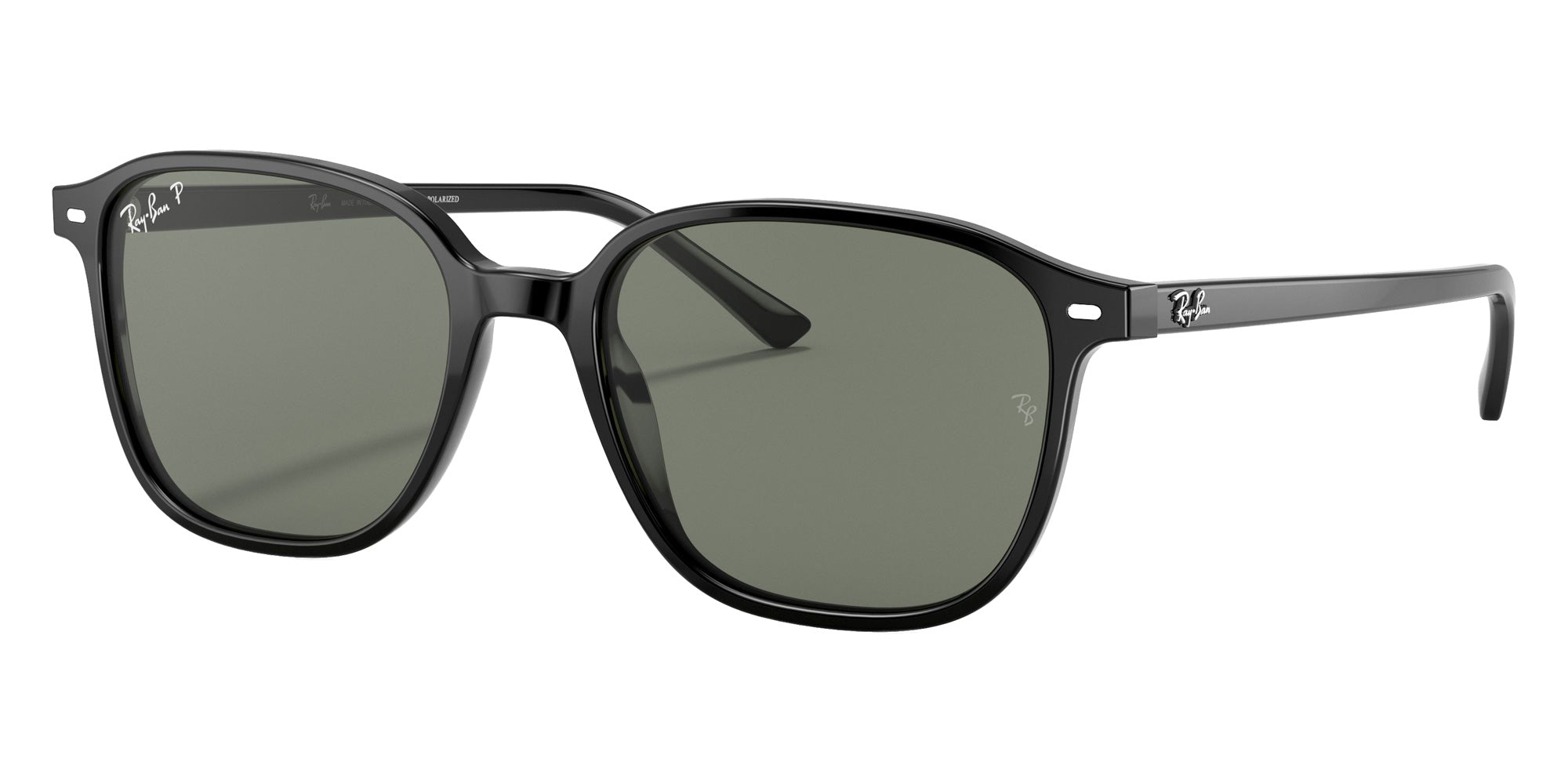 Ray-Ban RB2193 Leonard 901/58 55 - Black / G-15 Green Polarized #id:rb219390158_s:100105