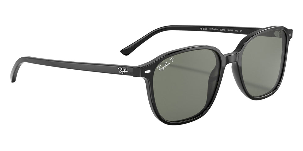 Ray-Ban RB2193 Leonard 901/58 55 - Black / G-15 Green Polarized #id:rb219390158_s:100120