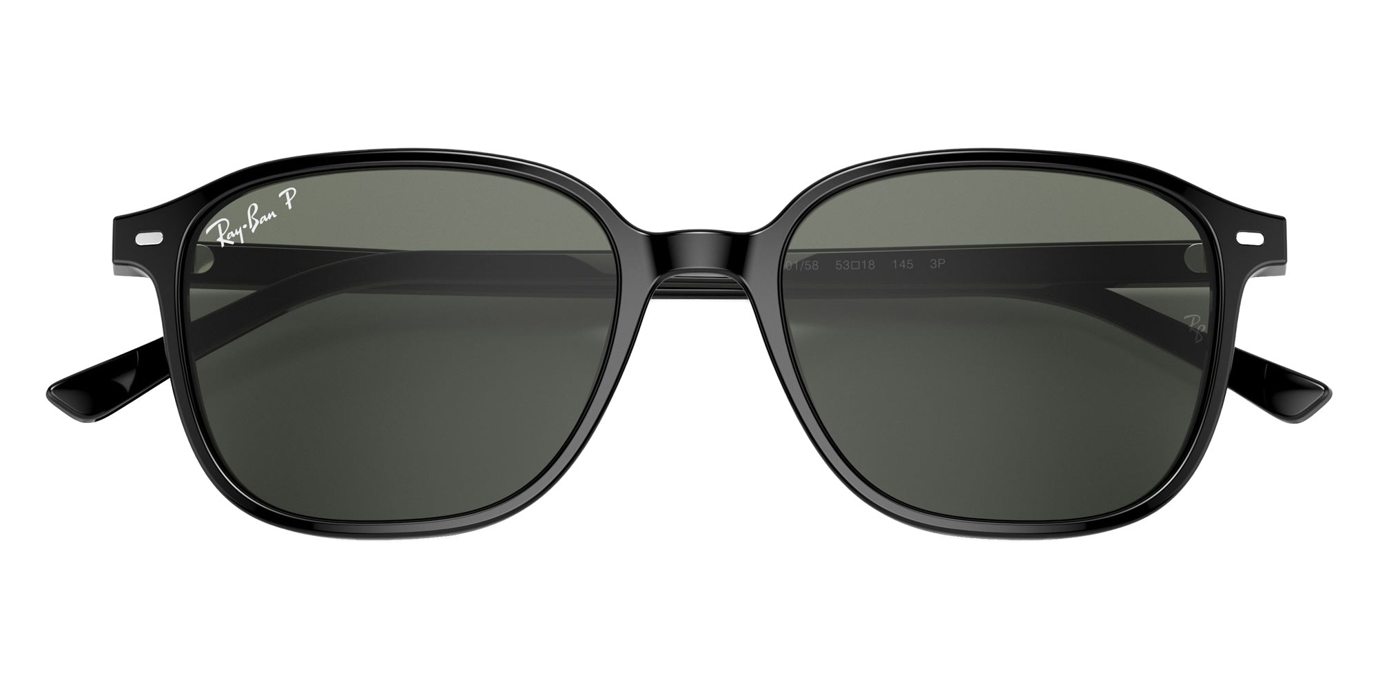 Ray-Ban RB2193 Leonard 901/58 55 - Black / G-15 Green Polarized #id:rb219390158_s:100125