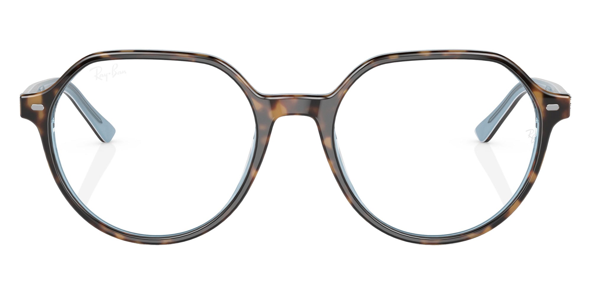 Ray-Ban RB2195 Thalia 1316GG 51 - Havana on Light Blue / Clear/Blue Photochromic #id:rb21951316gg_s:100105