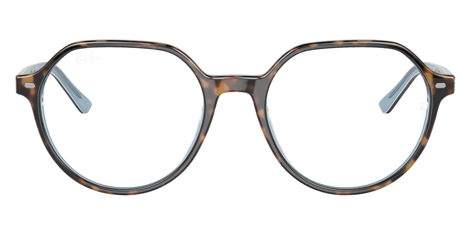 Ray-Ban RB2195 Thalia Transitions�� 1316GG 53 - Havana on Light Blue / Clear/Blue Photochromic #id:rb21951316gg_s:100125