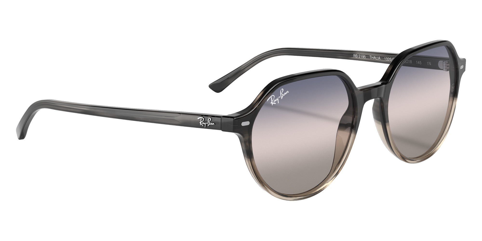Ray-Ban RB2195 Thalia Bi-Gradient 1326GE 53 - Gray Havana / Pink/Blue Gradient #id:rb21951326ge_s:100120