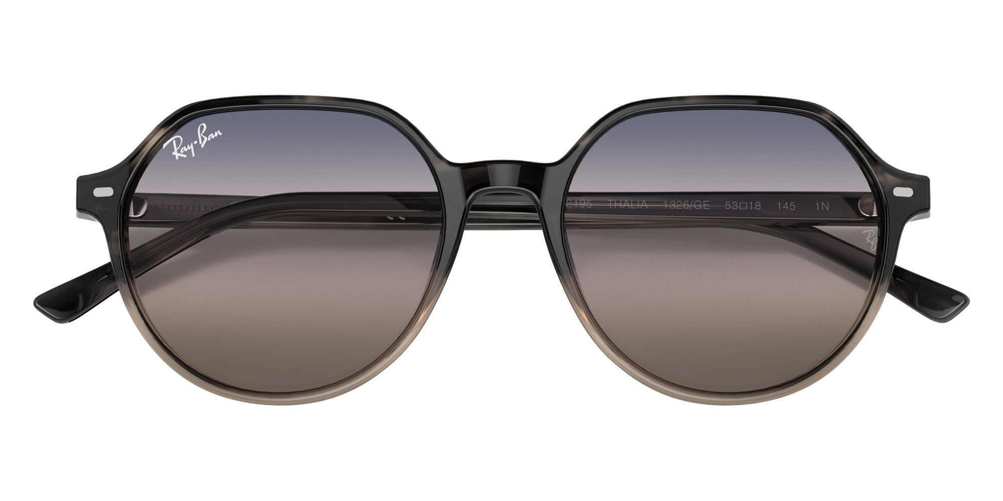 Ray-Ban RB2195 Thalia Bi-Gradient 1326GE 53 - Gray Havana / Pink/Blue Gradient #id:rb21951326ge_s:100125