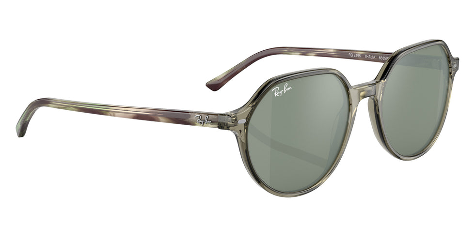 Ray-Ban RB2195 Thalia 66355C 53 - Transparent Green #id:rb219566355c_s:100125
