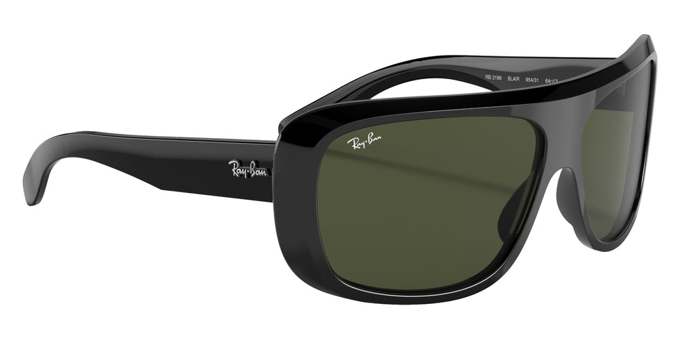 Ray-Ban RB2196 Blair 901/31 64 - Black / G-15 Green #id:rb219690131_s:102120