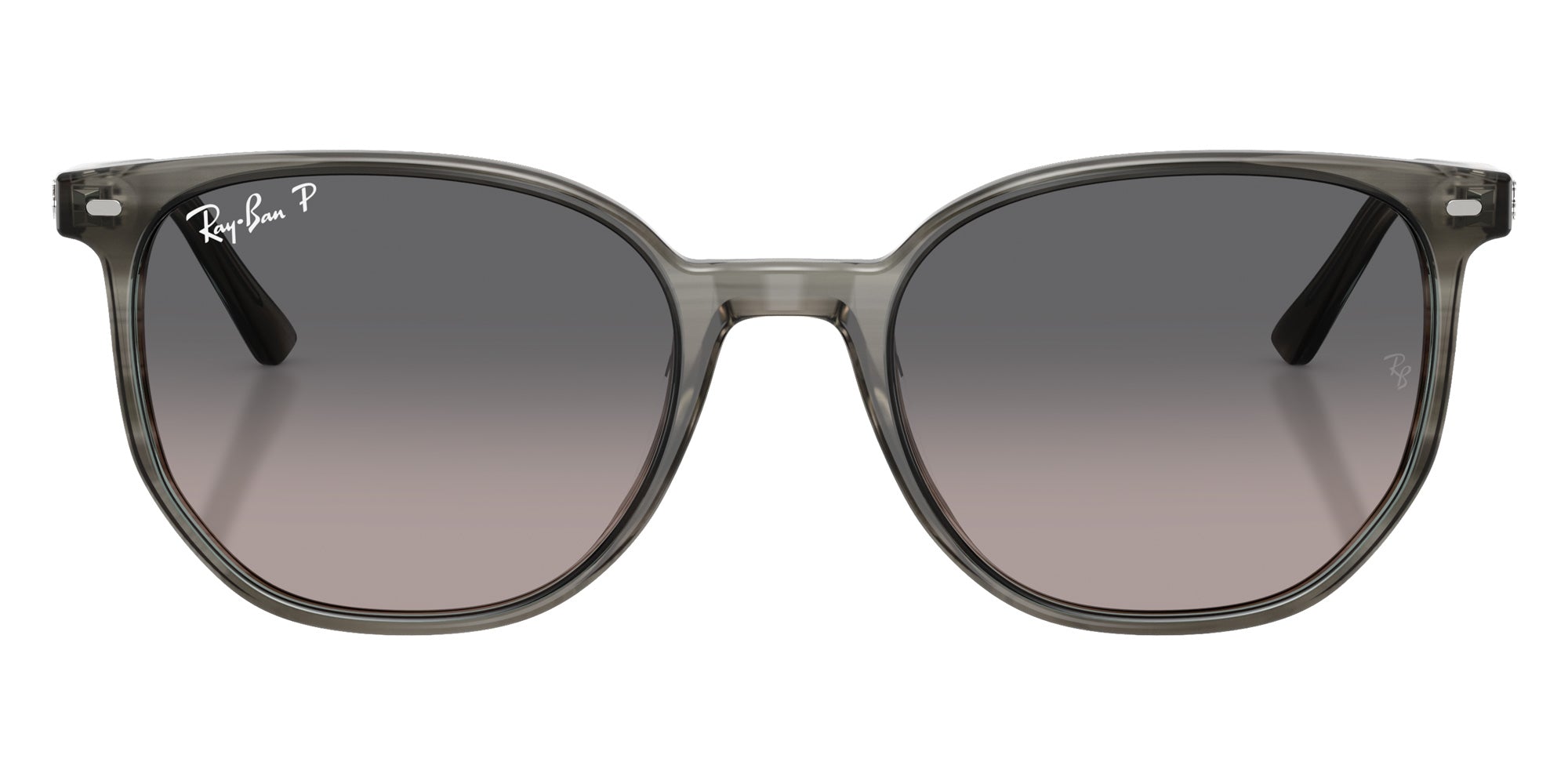 Ray-Ban RB2197 Elliot 1438M3 52 - Striped Gray / Polarized Gray Gradient #id:rb21971438m3_s:102100