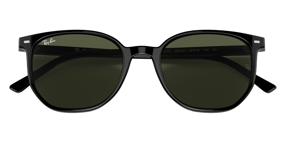 Ray-Ban RB2197F Elliot 901/31 54 - Black / Green #id:rb2197f90131_s:102125
