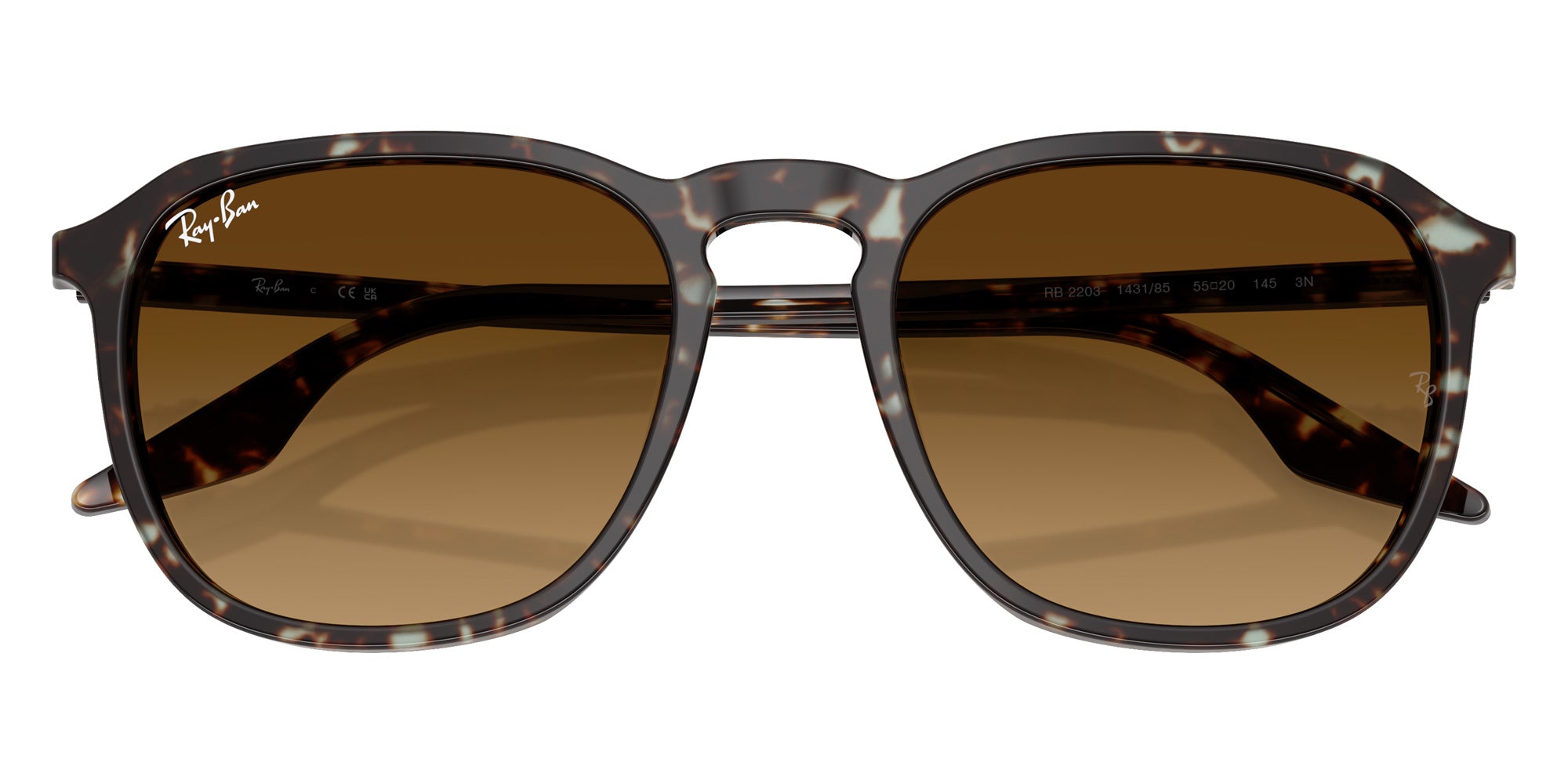 Ray-Ban RB2203 143185 55 - Havana Yellow Turtle / Gradient Brown #id:rb2203143185_s:102125