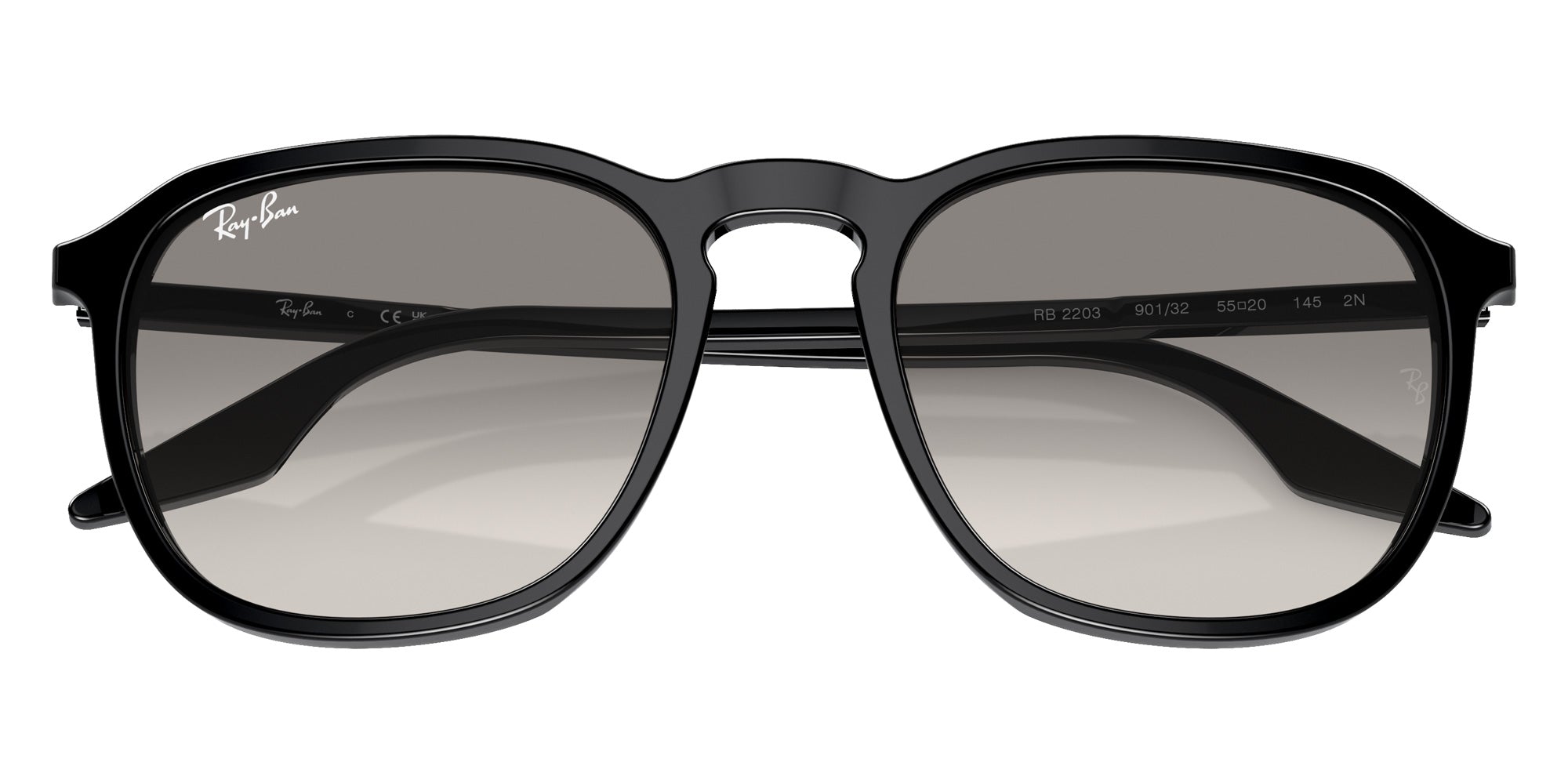 Ray-Ban RB2203 901/32 55 - Black / Light Gray #id:rb220390132_s:104125