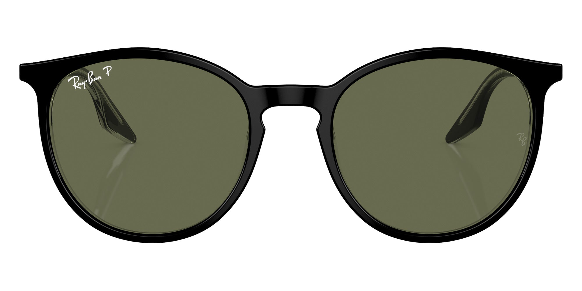Ray-Ban RB2204F 919/58 54 - Black On Transparent / Green Polarized #id:rb2204f91958_s:100100