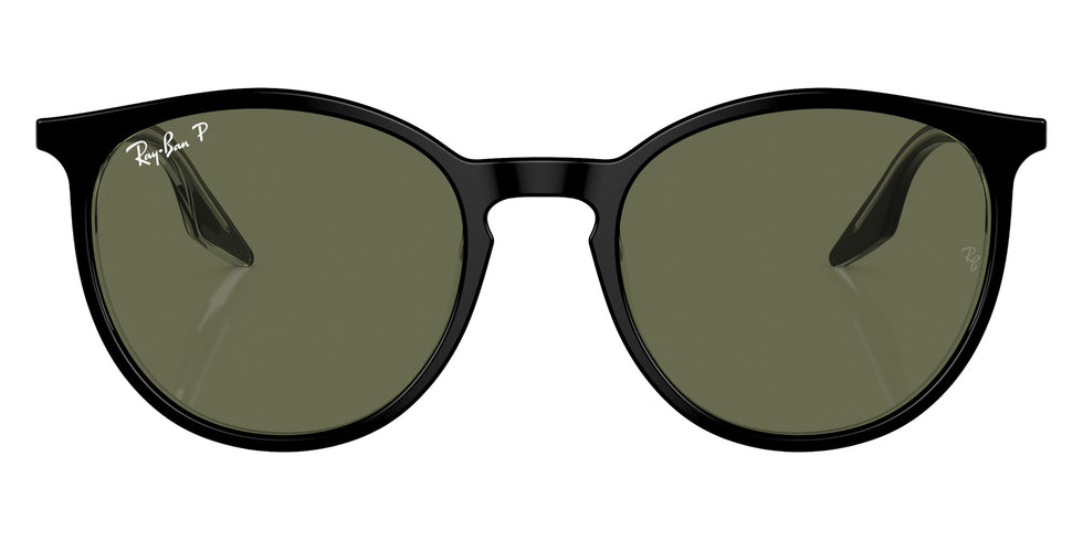 Ray-Ban RB2204F 919/58 54 - Black On Transparent / Green Polarized #id:rb2204f91958_s:100100