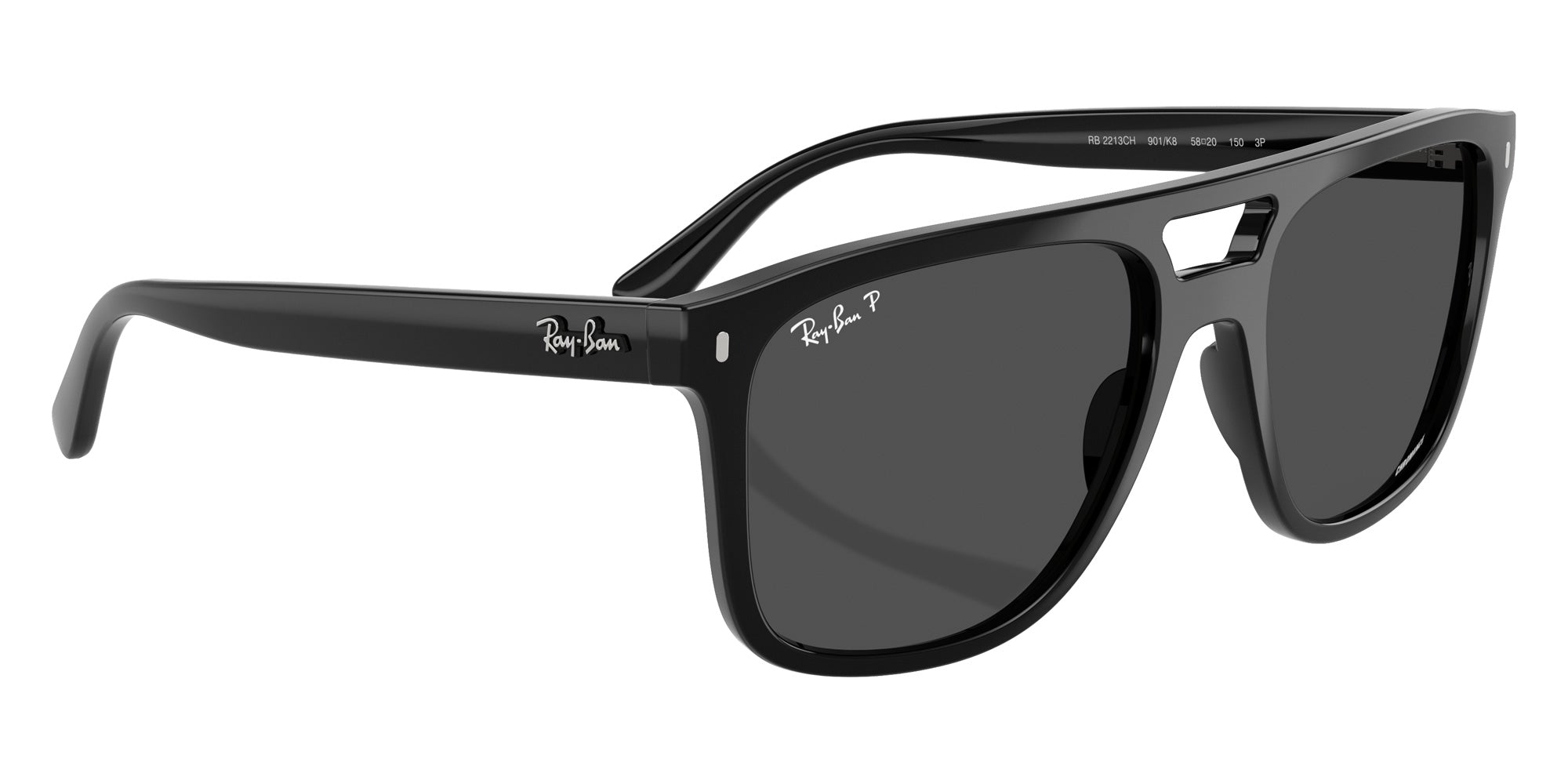 Ray-Ban RB2213CH Chromance 901/K8 55 - Black / Polarized Dark Gray #id:rb2213ch901k8_s:102120