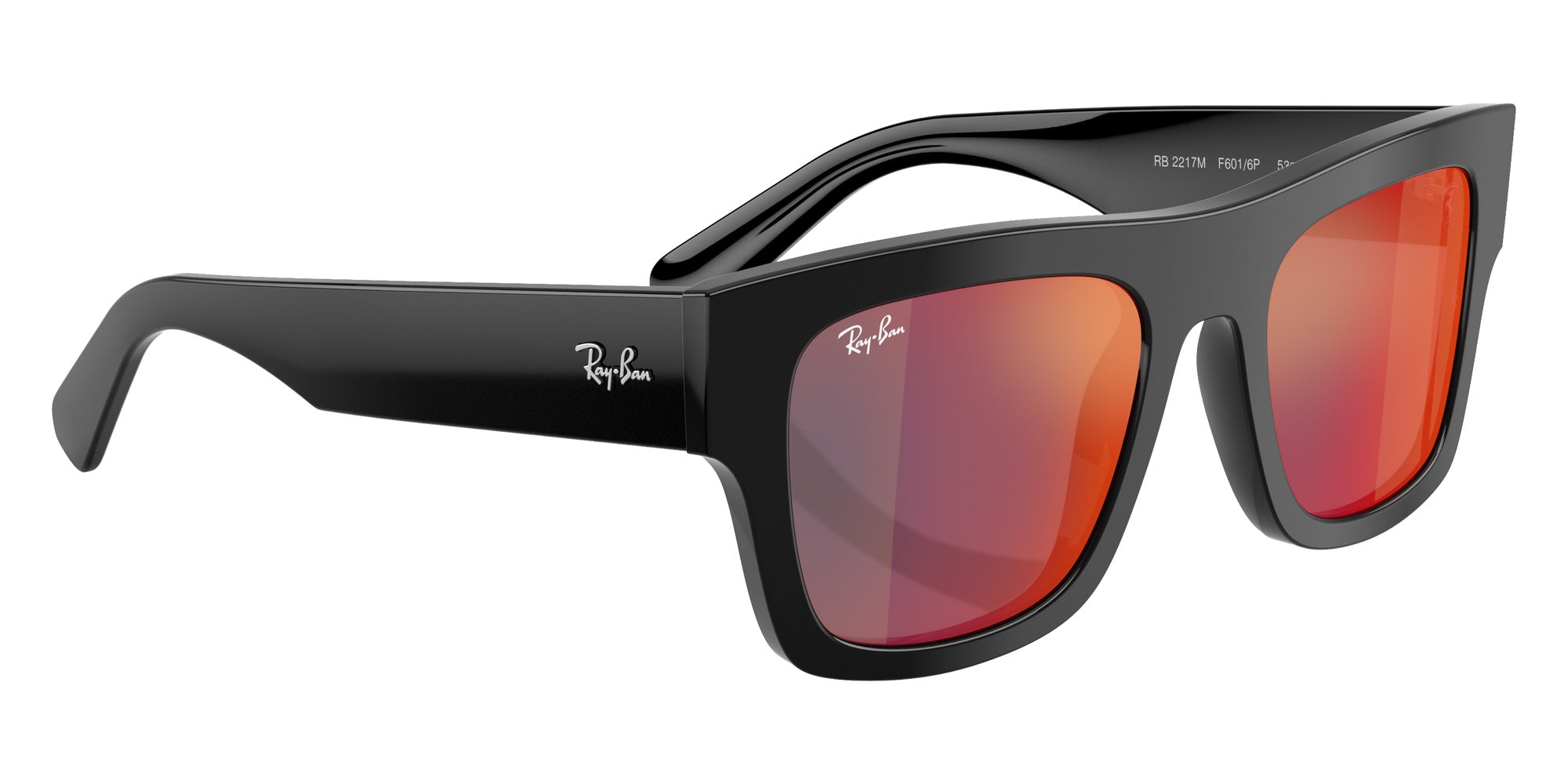 Ray-Ban RB2217M Home Race Special Edition 2025 F6016P 53 - Black / Gray Mirrored Blue/Red #id:rb2217mf6016p_s:100120
