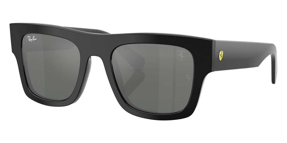 Ray-Ban RB2217M Scuderia Ferrari Collection F60188 53 - Black / Gray Mirrored Silver Gradient #id:rb2217mf60188_s:100105
