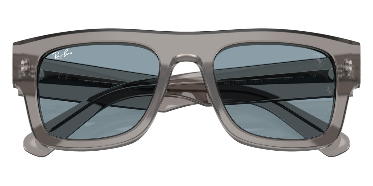 Ray-Ban RB2217M Scuderia Ferrari Collection F70472 53 - Transparent Gray / Azure #id:rb2217mf70472_s:102125