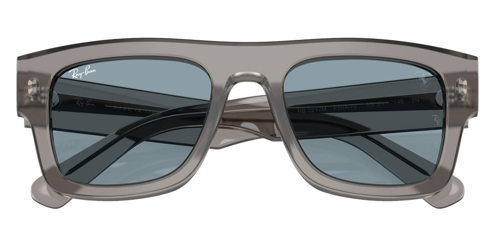 Ray-Ban RB2217M Scuderia Ferrari Collection F70472 53 - Transparent Gray / Azure #id:rb2217mf70472_s:102125
