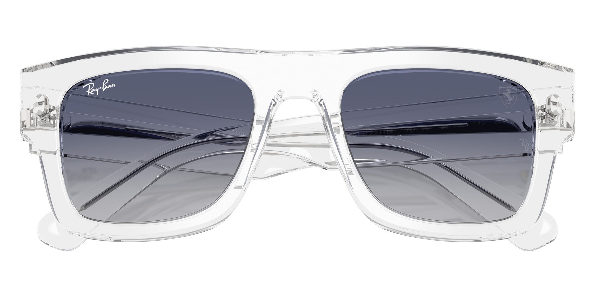 Ray-Ban RB2217M Home Race Special Edition 2025 F7064L 53 - Transparent / Gray Gradient Blue #id:rb2217mf7064l_s:102125
