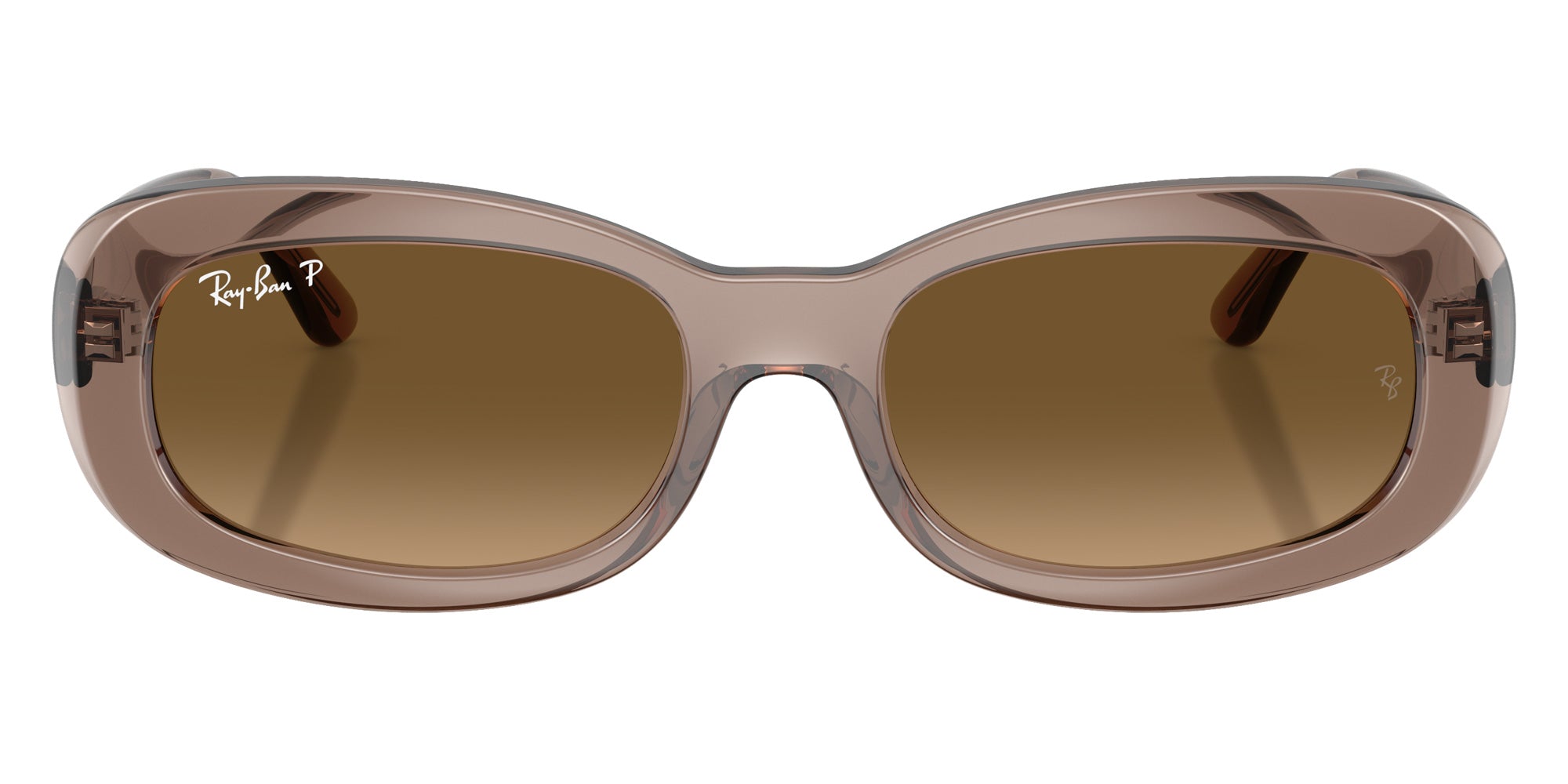 Ray-Ban RB2221 6827M2 53 - Transparent Beige / Gradient Brown Polarized #id:rb22216827m2_s:100100