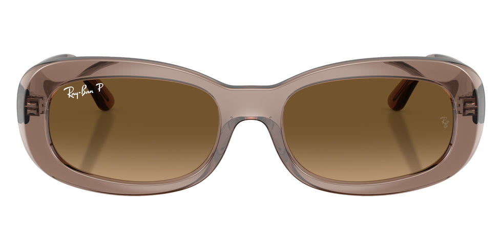 Ray-Ban RB2221 6827M2 53 - Transparent Beige / Gradient Brown Polarized #id:rb22216827m2_s:100100
