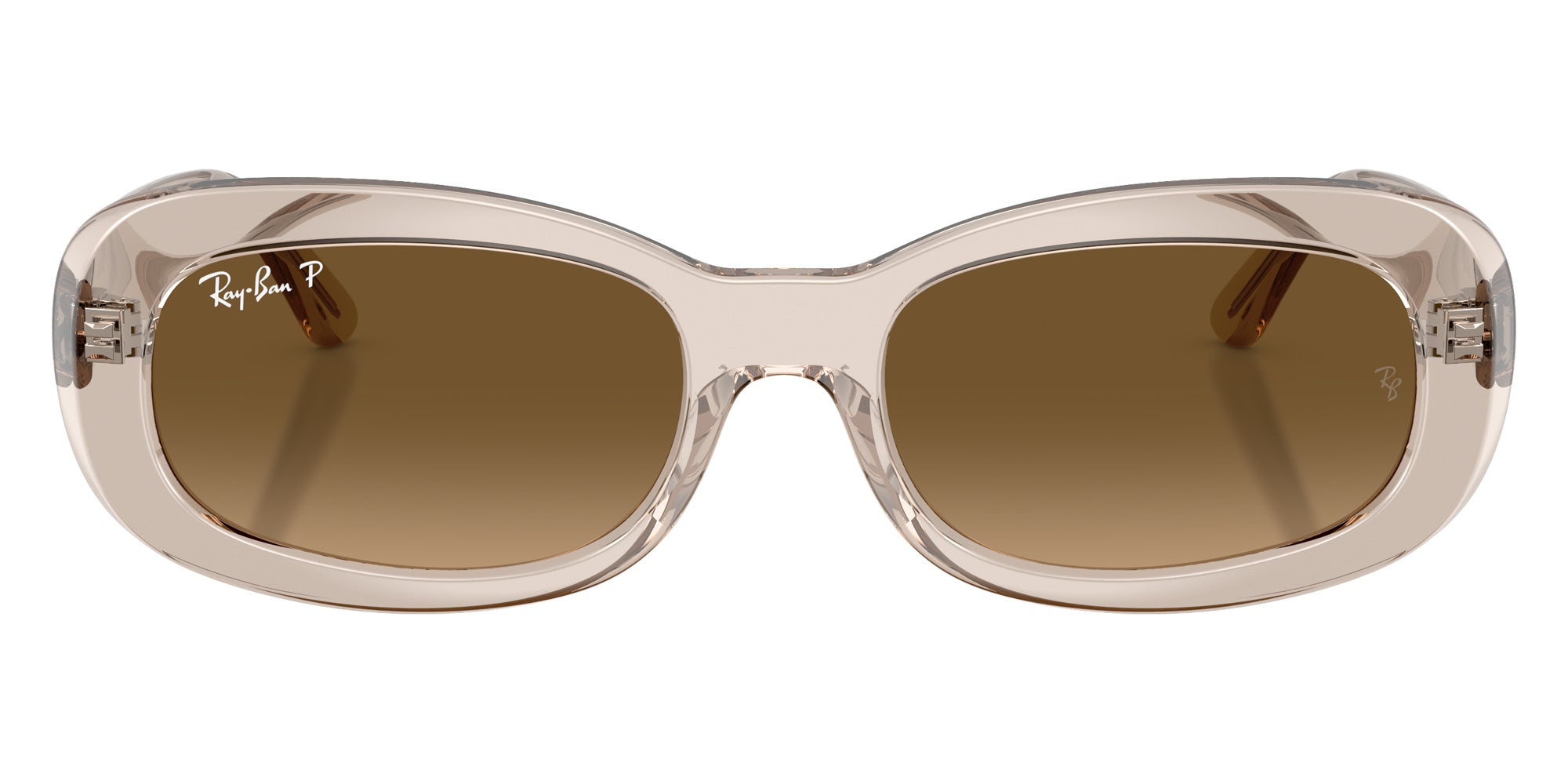 Ray-Ban RB2221F 6827M2 55 - Transparent Beige / Gradient Brown Polarized #id:rb2221f6827m2_s:100100