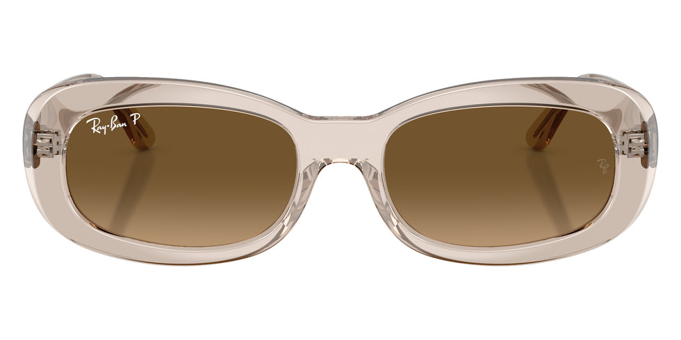 Ray-Ban RB2221F 6827M2 55 - Transparent Beige / Gradient Brown Polarized #id:rb2221f6827m2_s:100100