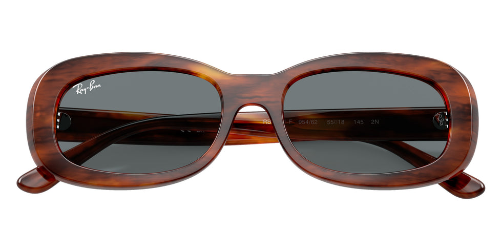 Ray-Ban RB2221F 954/62 55 - Striped Havana / Blue #id:rb2221f95462_s:102125