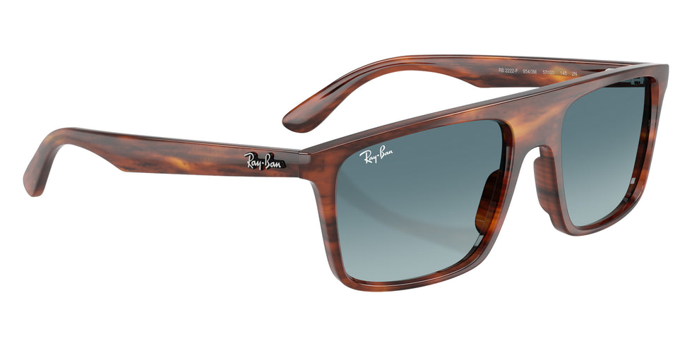 Ray-Ban RB2222F 954/3M 57 - Striped Havana / Blue Gradient Gray #id:rb2222f9543m_s:100120