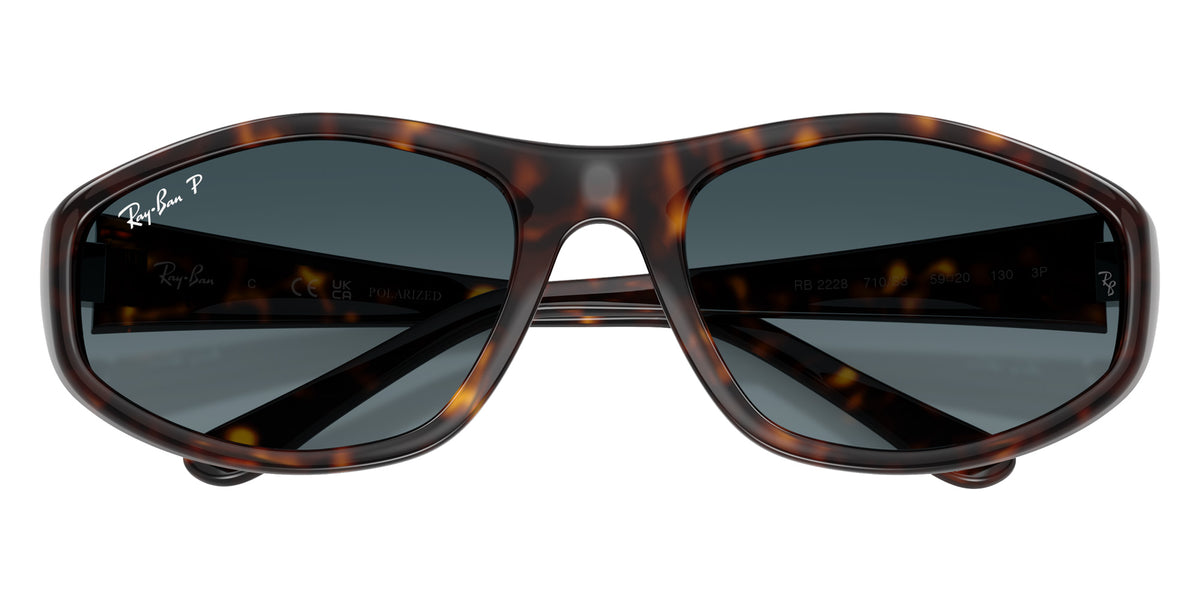 Ray-Ban RB2228 710/S3 59 - Havana / Polarized Light Blue Gradient #id:rb2228710s3_s:106125