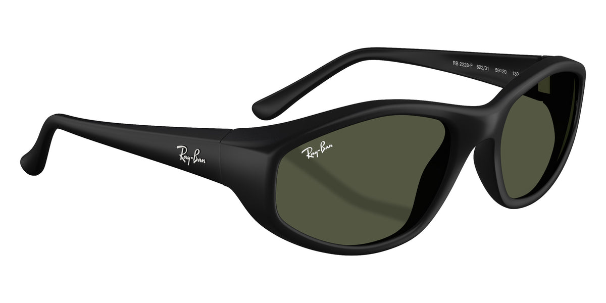 Ray-Ban RB2228F 622/31 59 - Rubber Black / Dark Green #id:rb2228f62231_s:102120