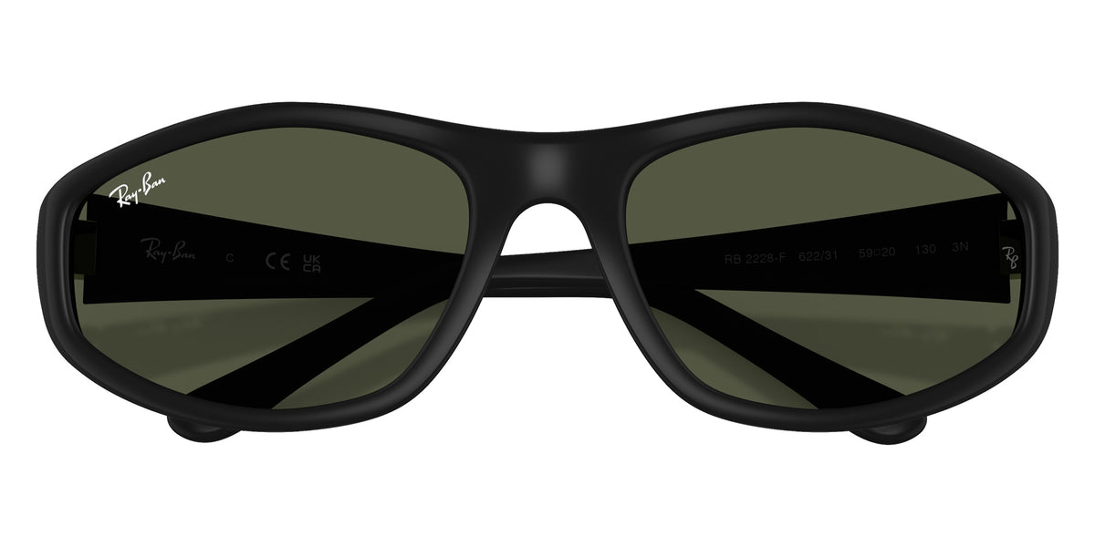 Ray-Ban RB2228F 622/31 59 - Rubber Black / Dark Green #id:rb2228f62231_s:102125