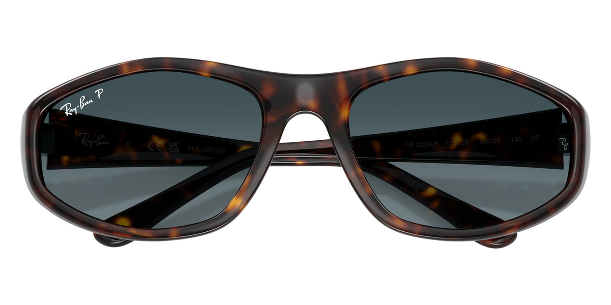 Ray-Ban RB2228F 710/S3 59 - Havana / Polarized Light Blue Gradient #id:rb2228f710s3_s:106125