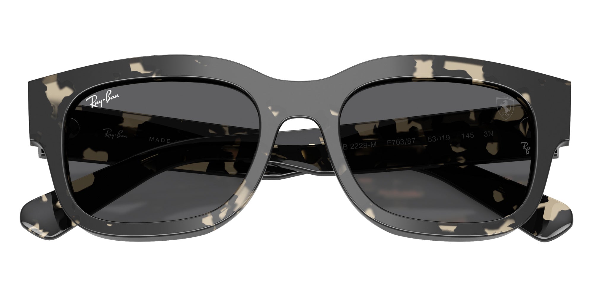 Ray-Ban RB2228M Scuderia Ferrari Collection F70387 53 - Havana Gray #id:rb2228mf70387_s:102125