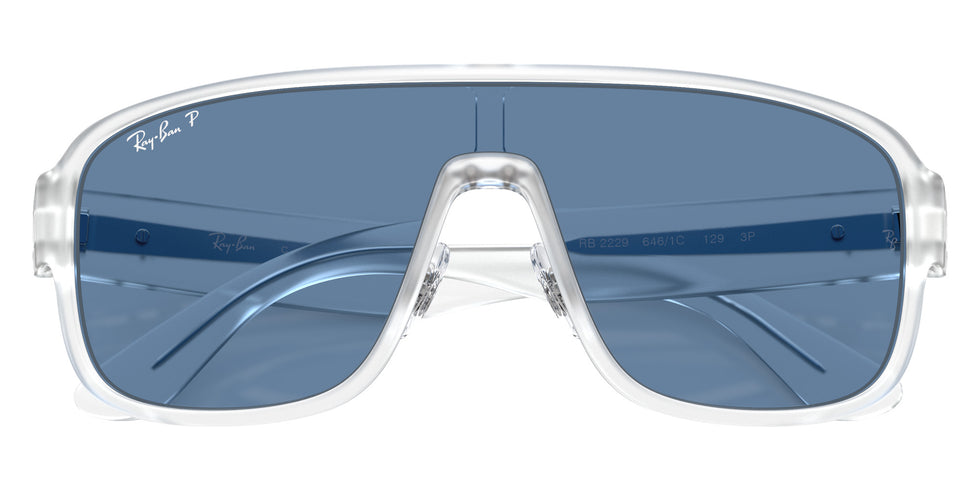 Ray-Ban RB2229 646/1C 129 - Transparent / Blue Urban Storm Polarized S #id:rb22296461c_s:100125