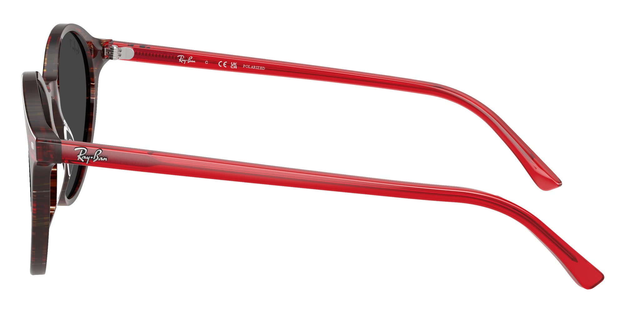 Ray-Ban RB2230F Bernard 141948 51 - Transparent Shade Fantasy Red / Polarized Black #id:rb2230f141948_s:100110