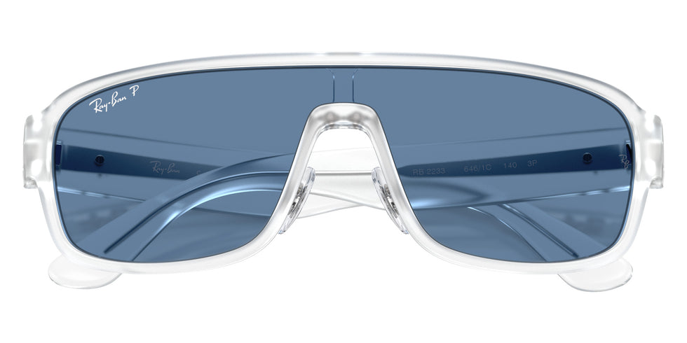 Ray-Ban RB2233 646/1C 129 - Transparent / Blue Urban Storm Polarized S #id:rb22336461c_s:100125