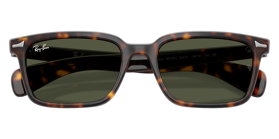 Ray-Ban RB2234 Brunel 902/31 53 - Havana / Dark Green #id:rb223490231_s:112125
