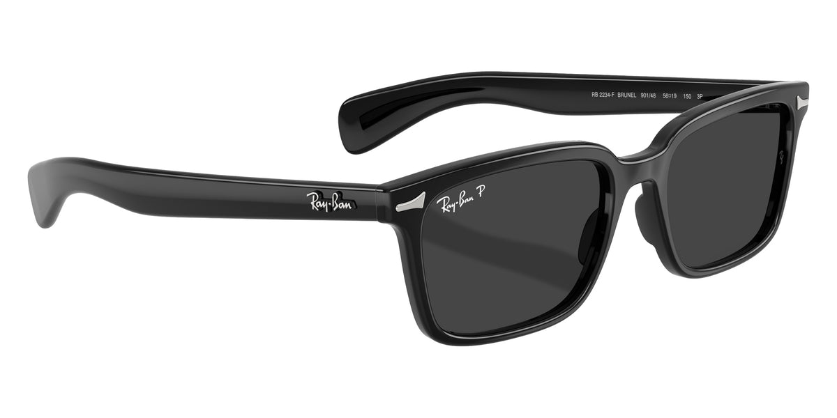 Ray-Ban RB2234F Brunel 901/48 53 - Black / Polarized Black #id:rb2234f90148_s:102120