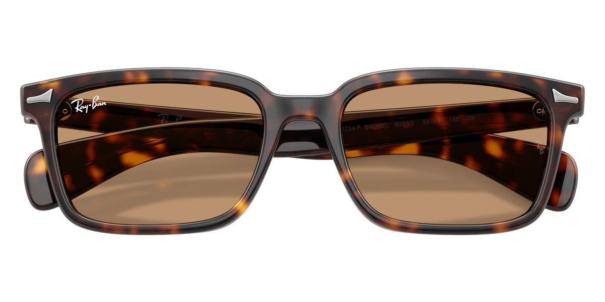 Ray-Ban RB2234F Brunel 902/53 53 - Havana / Brown #id:rb2234f90253_s:108125