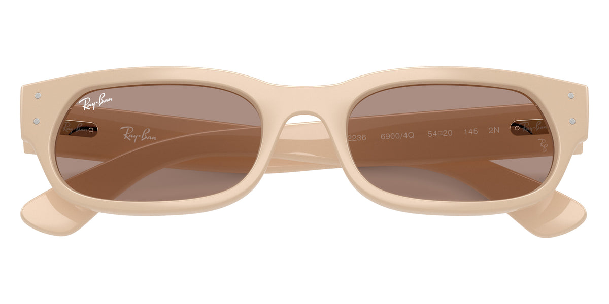Ray-Ban RB2236 69004Q 54 - Nude / Brown #id:rb223669004q_s:102125