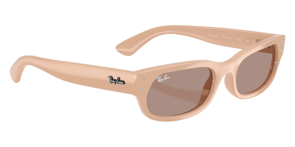 Ray-Ban RB2236F 69004Q 54 - Nude / Brown #id:rb2236f69004q_s:100120