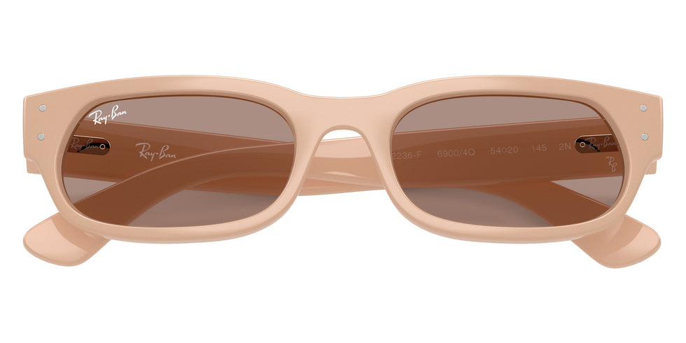 Ray-Ban RB2236F 69004Q 54 - Nude / Brown #id:rb2236f69004q_s:100125