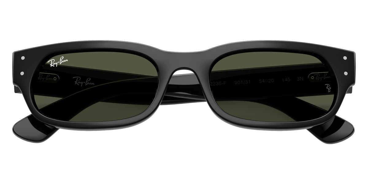 Ray-Ban RB2236F 901/31 54 - Black / Green #id:rb2236f90131_s:102125