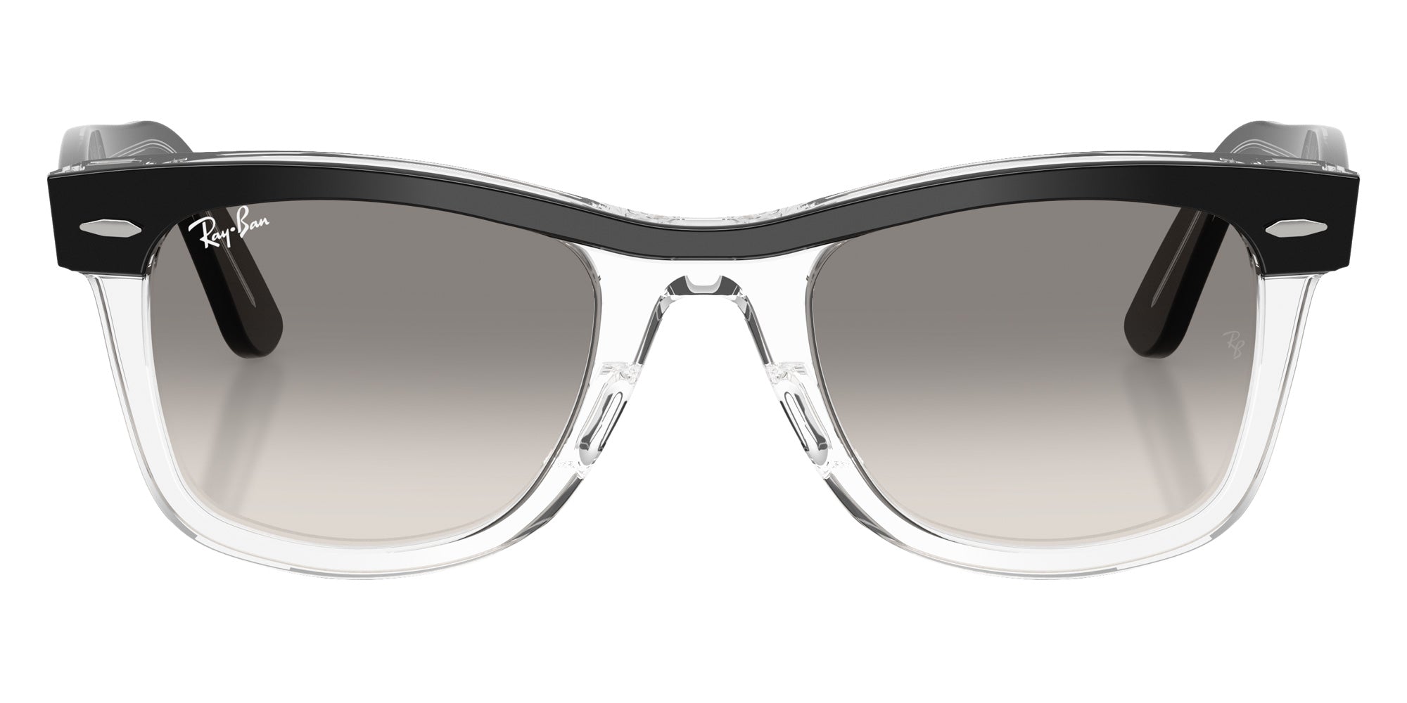 Ray-Ban RB2240 Wayfarer Street Neat 129432 50 - Black on Transparent / Clear Gradient Gray #id:rb2240129432_s:100100