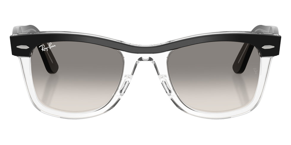 Ray-Ban RB2240 Wayfarer Street Neat 129432 50 - Black on Transparent / Clear Gradient Gray #id:rb2240129432_s:100100